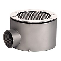 Донные сливы круглые из нержавеющей стали